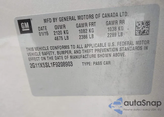 2G11X5SL1F9208903: 41471716