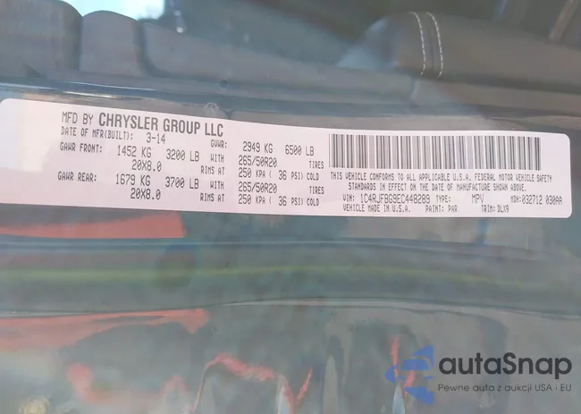 1C4RJFBG9EC448289: 41472906