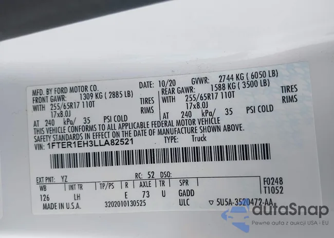 1FTER1EH3LLA82521: 41476108