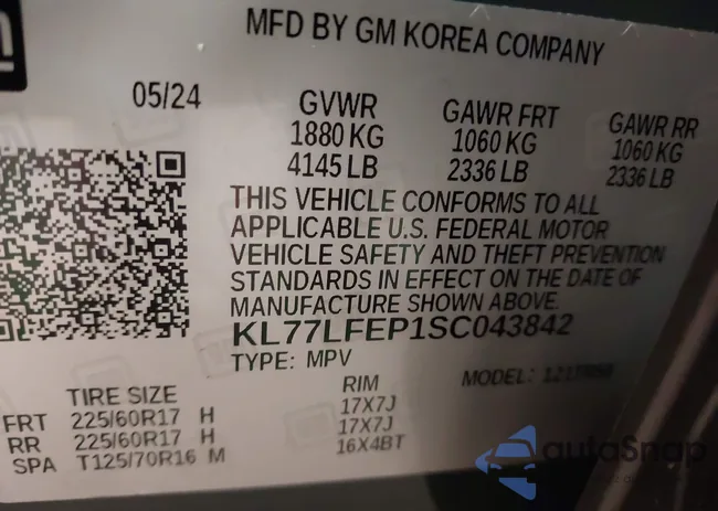 KL77LFEP1SC043842: 41479152