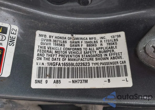 1HGFA16559L022623: 41481004