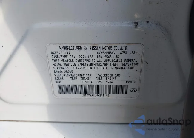 JN1CV7AP3JM241146: 41482837