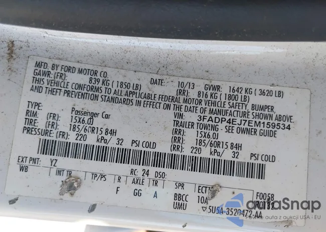 3FADP4EJ7EM159534: 41486031