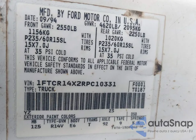 1FTCR14X2RPC10331: 41486180