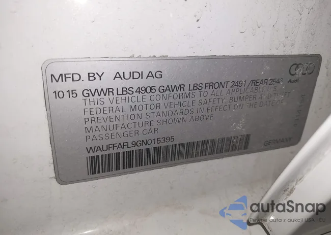 WAUFFAFL9GN015395: 41486222