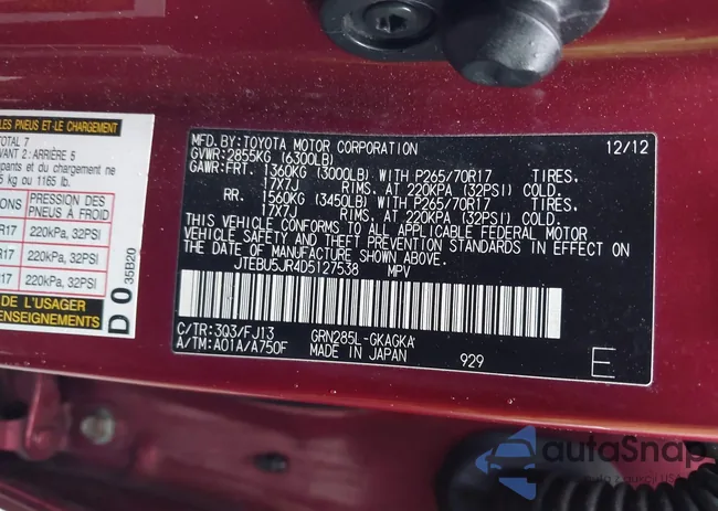 JTEBU5JR4D5127538: 41486345