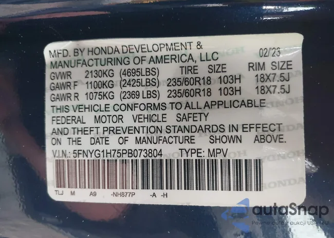 5FNYG1H87PB040554: 41486801