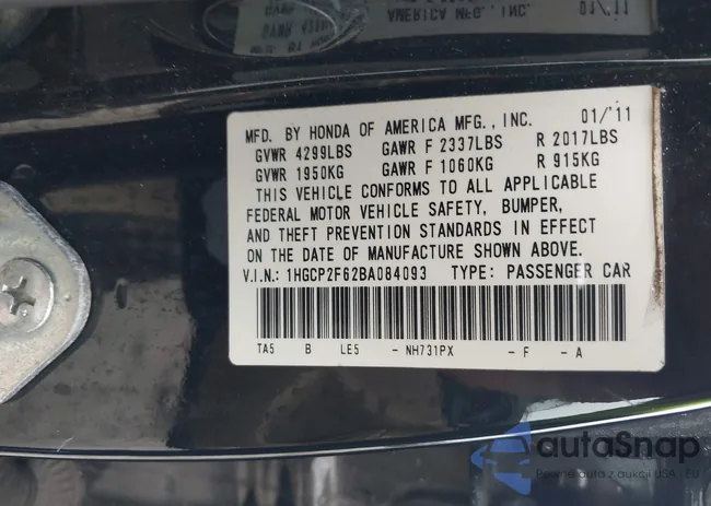 1HGCP2F62BA084093: 41489362