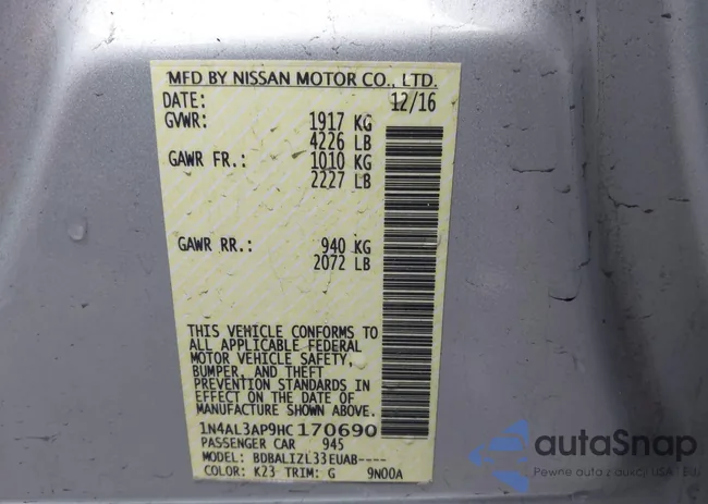 1N4AL3AP9HC170690: 41491071