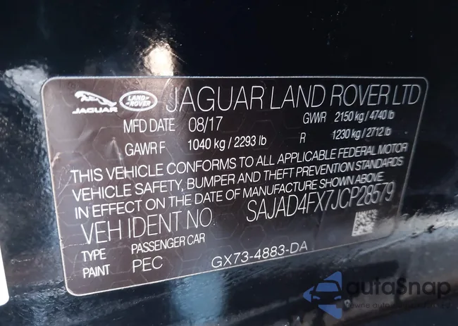 SAJAD4FX7JCP28579: 41490648