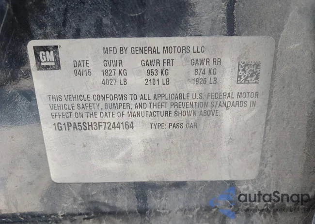 1G1PA5SH3F7244164: 41491374