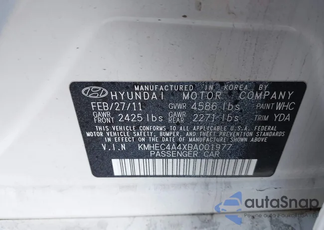 KMHEC4A4XBA001977: 41492506