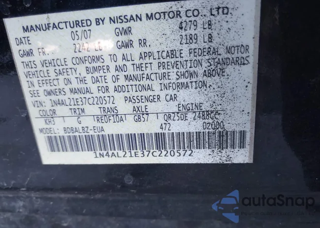 1N4AL21E37C220572: 41492579