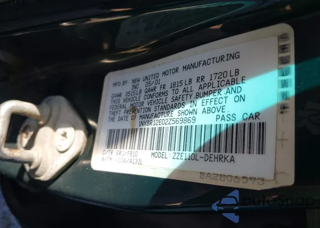 1NXBR12E02Z569869: 41494689