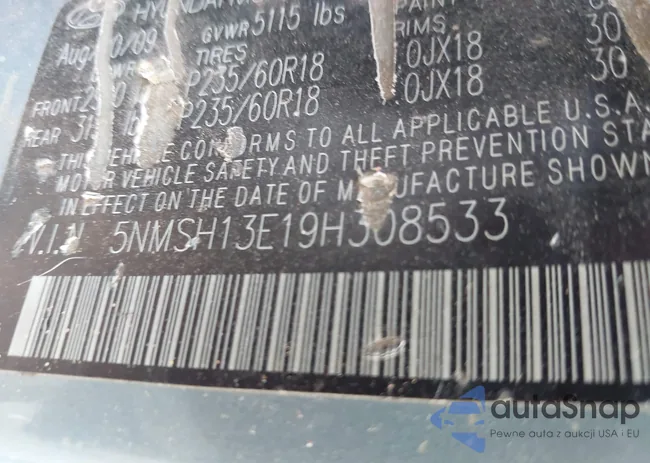5NMSH13E19H308533: 41497784