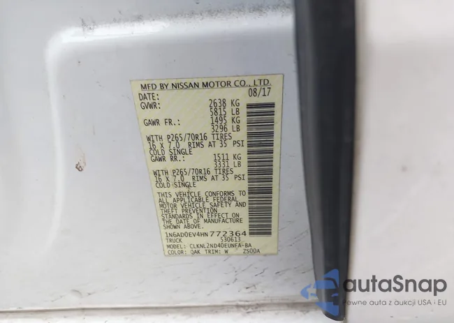 1N6AD0EV4HN772364: 41497663