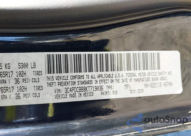 3C4PDCBB8KT719036: 41499121