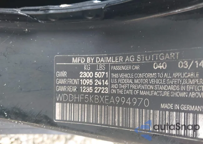 WDDHF5KBXEA994970: 41499228