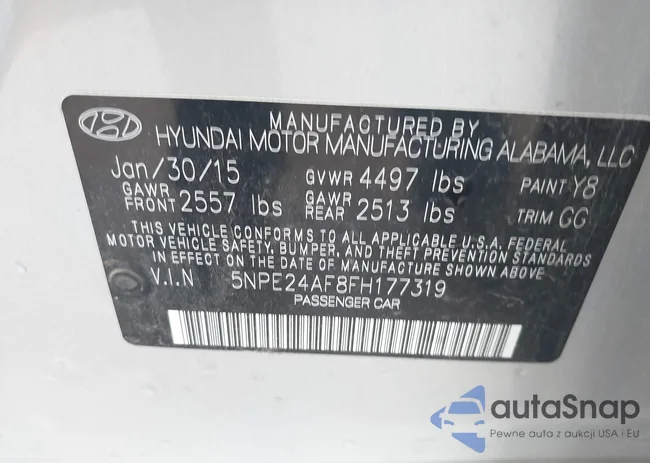 5NPE24AF8FH177319: 41499462