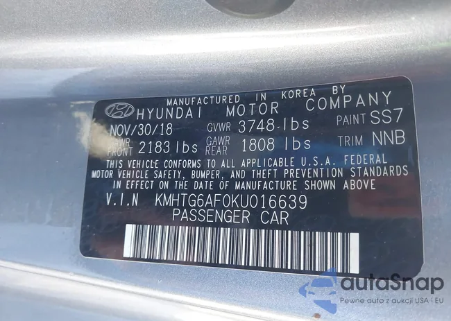 KMHTG6AF0KU016639: 41500952