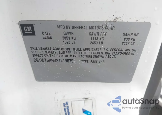 2G1WT58N481219079: 41501744