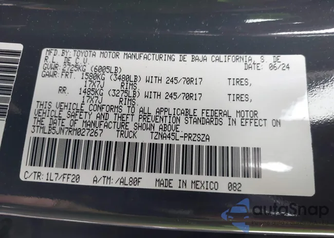 3TMLB5JN7RM027267: 41502011