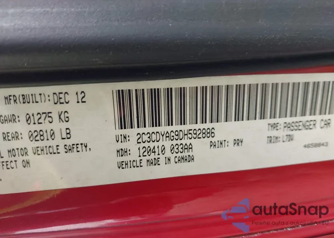 2C3CDYAG9DH592886: 41507269