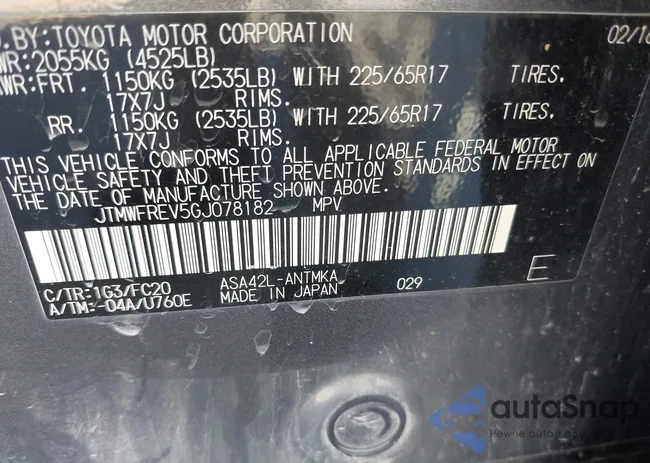 JTMWFREV5GJ078182: 40514904