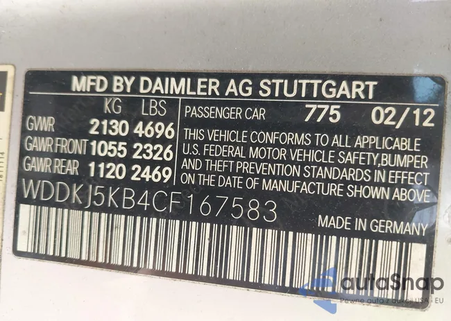 WDDKJ5KB4CF167583: 40522118