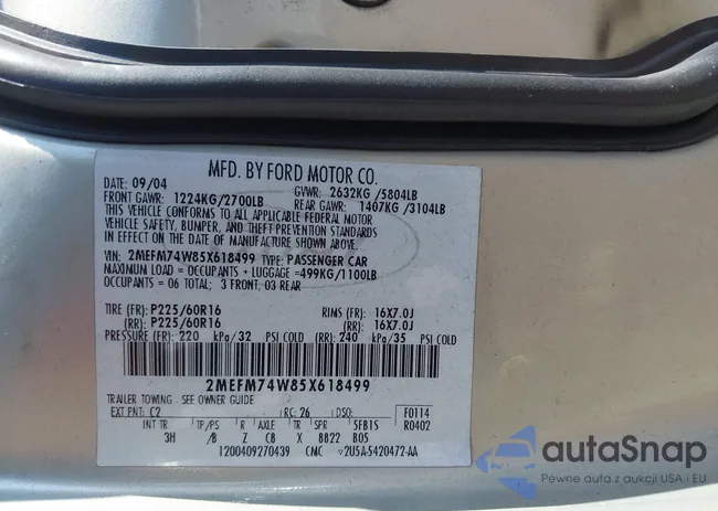 2MEFM74W85X618499: 40528015