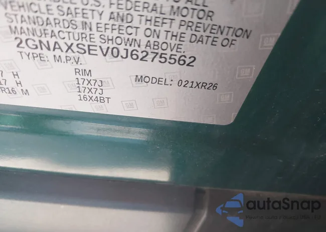 2GNAXSEV0J6275562: 40533298