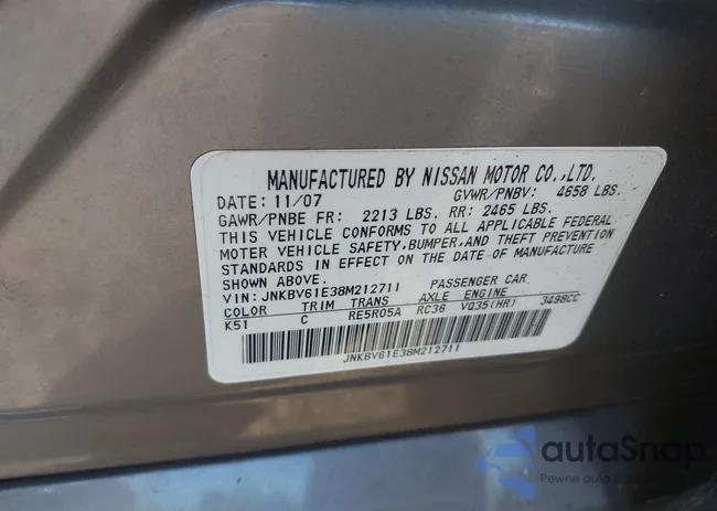 JNKBV61E38M212711: 40533538