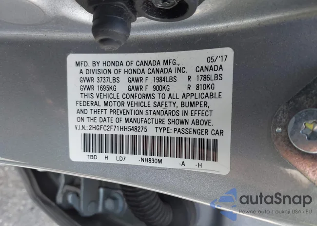 2HGFC2F71HH548275: 40536734