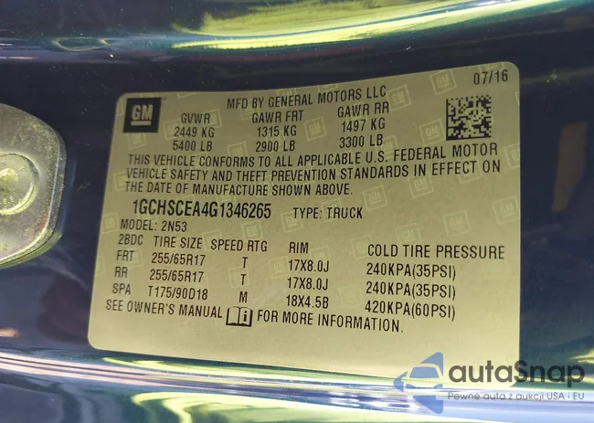 1GCHSCEA4G1346265: 40539859