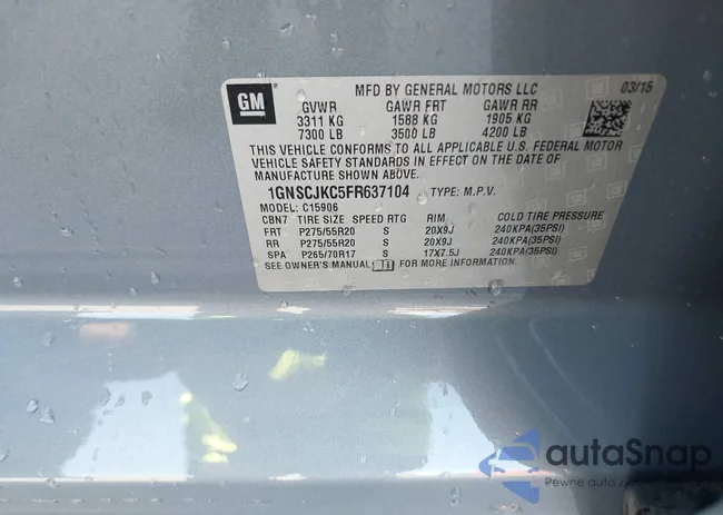 1GNSCJKC5FR637104: 40545634