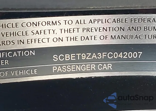 SCBET9ZA3FC042007: 40551620