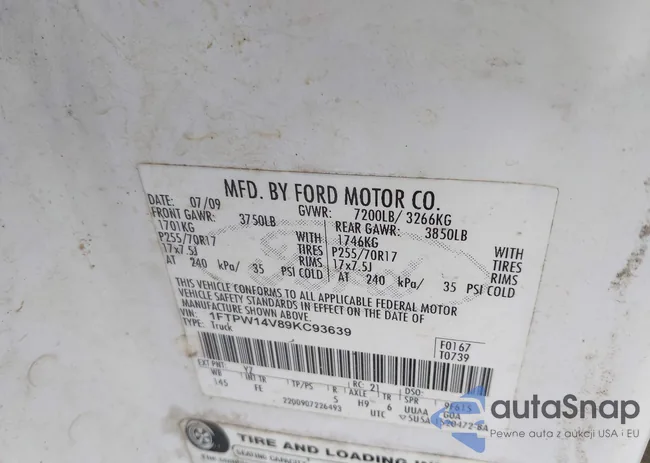 1FTPW14V89KC93639: 40553337