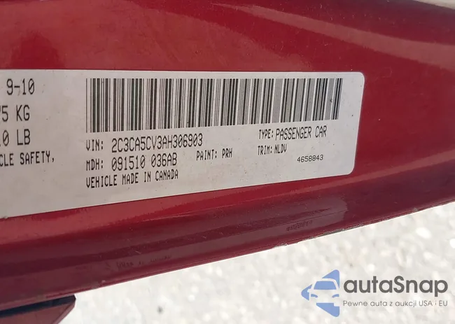 2C3CA5CV3AH306903: 40561079