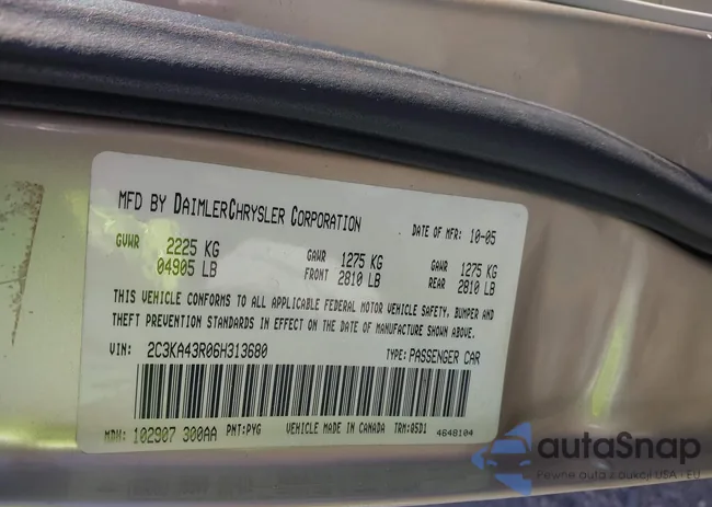 2C3KA43R06H313680: 40568983