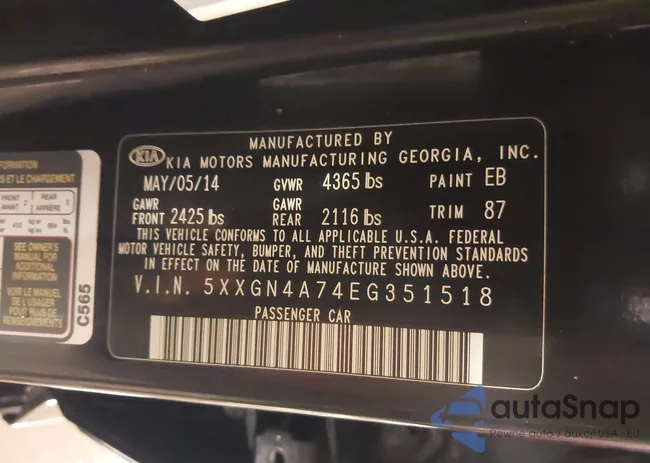 5XXGN4A74EG351518: 40570686