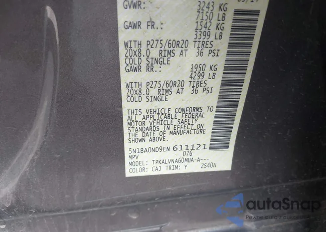 5N1BA0ND9EN611121: 40571949