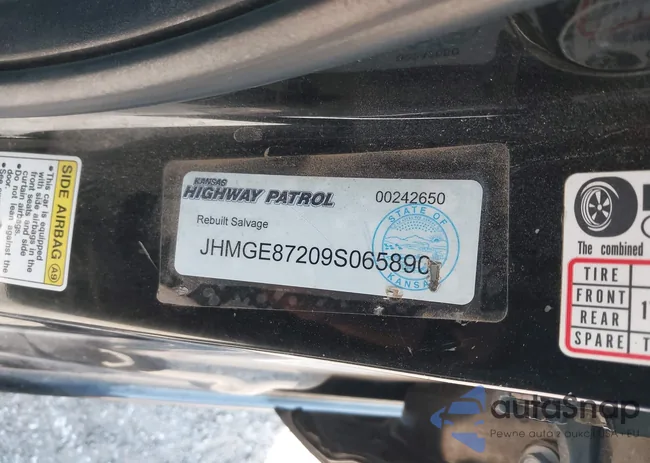 JHMGE87209S065890: 40574959