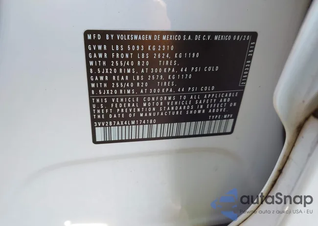 3VV2B7AX4LM174180: 40579394