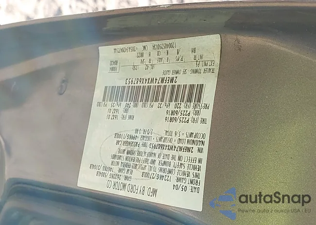 2MEFM74WX4X687953: 40589167