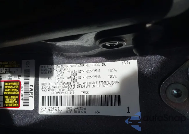 5TFEM5F19HX114444: 40591666