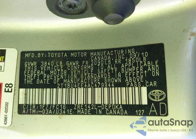 2T1BU4EE4AC479944: 40591270