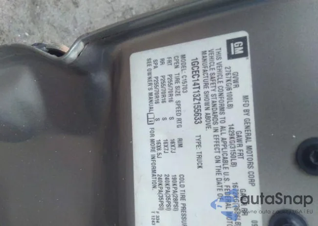 1GCEC14T13Z155633: 40592774