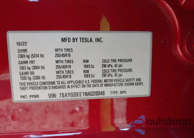 7SAYGDEE1NA020048: 40593914