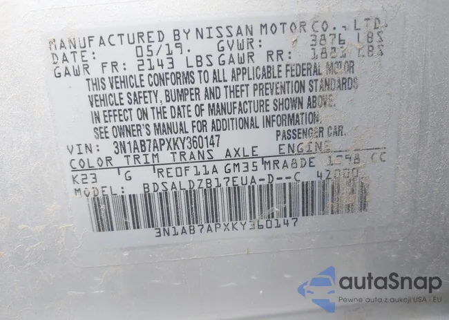 3N1AB7APXKY360147: 40596817