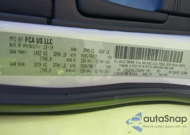 1C4RJEAG9LC246044: 40597206